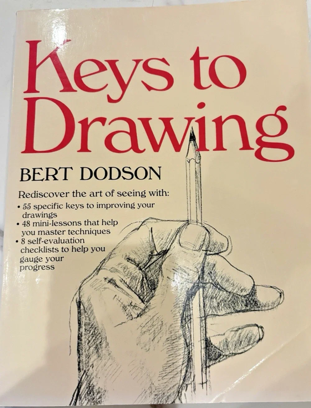 Keys to Drawing by Bert Dodson (1990, Trade Paperback) Book Learning Art